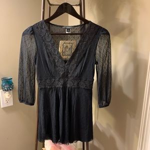 Women’s Black Lace Top by Express Size Small